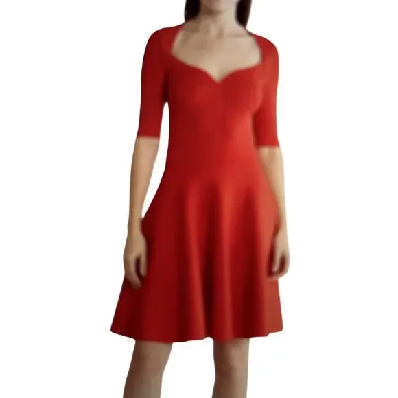ivory knit midi dress Soft Spaces Beige Sleeveless Knit Bodice Midi Dress main image 0
